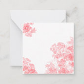 Carte De Correspondance floral délicat (Dos)