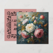 Carte De Correspondance Floral Galore - Note Card (Devant / Derrière)