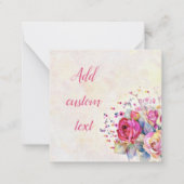 Carte De Correspondance Floral ressort (Devant)