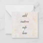 Carte De Correspondance Floral ressort (Dos)