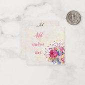 Carte De Correspondance Floral ressort (Devant/Arrière en situation)