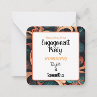 Carte De Correspondance Floral rétro vintage