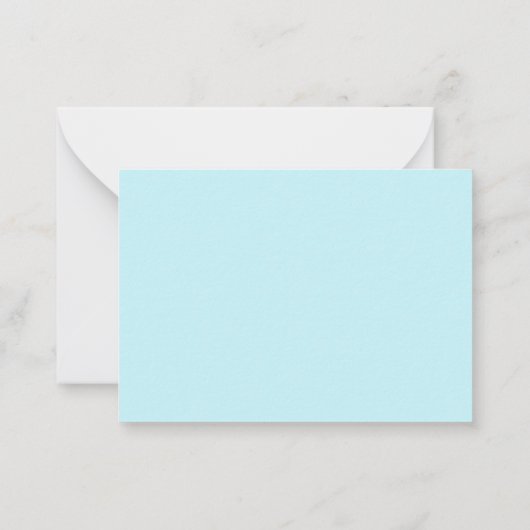 Carte De Correspondance Flore bleu rose Merci plat (Dos)