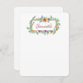 Carte De Correspondance Flore printanière (Devant / Derrière)