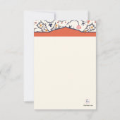 Carte De Correspondance Flore prospère photo Merci Notes (Dos)