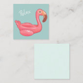 Carte De Correspondance Flotte de Flamant rose (Devant / Derrière)