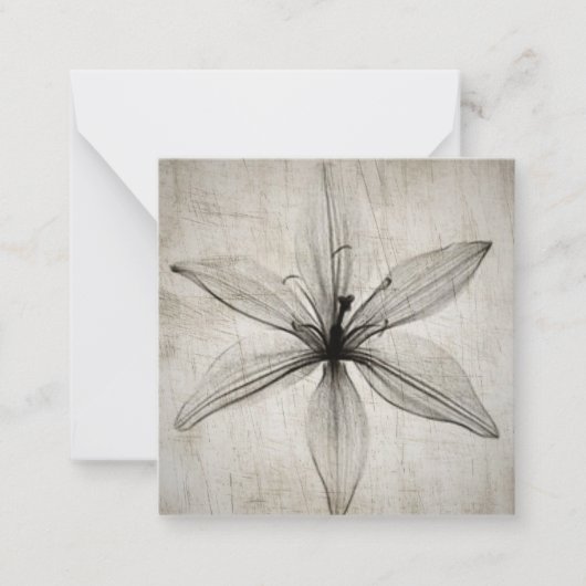 Carte De Correspondance Flower (Devant)