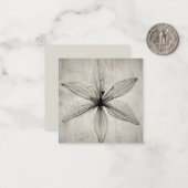 Carte De Correspondance Flower (Devant/Arrière en situation)