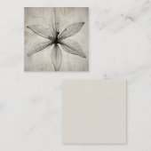 Carte De Correspondance Flower (Devant / Derrière)