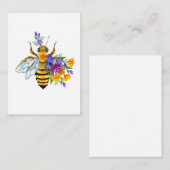 Carte De Correspondance Flower bee with wild plants (Devant / Derrière)