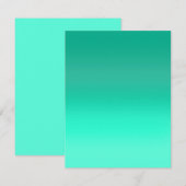 Carte De Correspondance Fond Seafoam (Devant / Derrière)