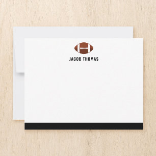 Carte De Correspondance Football moderne appartement personnalisé