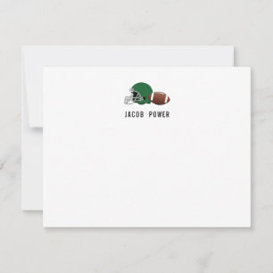 Carte De Correspondance Football Personnalisé Monogramme Incitatifs