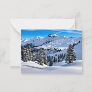 Carte De Correspondance Foothills of the Alps, scenic winter photographe
