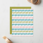 Carte De Correspondance Forêt de Noël  (Devant/Arrière en situation)