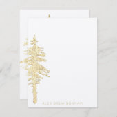 Carte De Correspondance Forêt d'épinette d'or (Devant / Derrière)