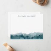 Carte De Correspondance Forêt personnalisée (Devant/Arrière en situation)