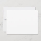 Carte De Correspondance Forêt Vert Bordure Moderne Simple (Dos)