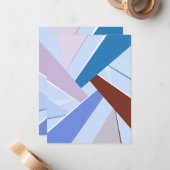 Carte De Correspondance Forme géométrique Abstraite 3 (Devant/Arrière en situation)