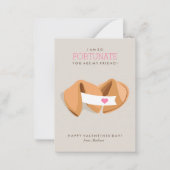 Carte De Correspondance Fortune Cookie Kids Classroom Valentine (Devant)
