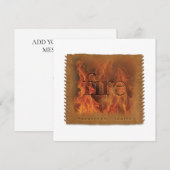 Carte De Correspondance Four Elements - FIRE - Personalized Notecard (Devant / Derrière)