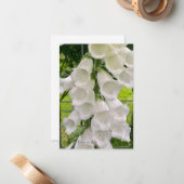 Carte De Correspondance Foxglove blanc (Devant/Arrière en situation)