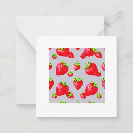 Carte De Correspondance Fraise (Devant)