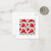 Carte De Correspondance Fraise (Devant/Arrière en situation)