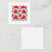 Carte De Correspondance Fraise (Devant / Derrière)