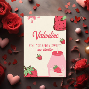 Carte De Correspondance Fraise Berry Sweet Valentines Day