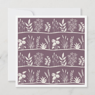 Carte De Correspondance Fraise Minimaliste Botanique Silhouette Dentelle d