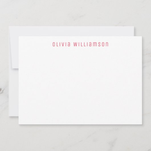 Carte De Correspondance Fraise rose mignonne (Devant)