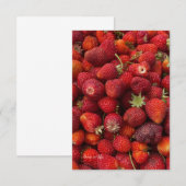 Carte De Correspondance Fraises à proximité (Devant / Derrière)