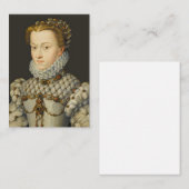 Carte De Correspondance Francois Clouet - Elisabeth d'Autriche (Devant / Derrière)