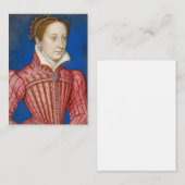 Carte De Correspondance Francois Clouet - Mary, Reine des Écossais (Devant / Derrière)