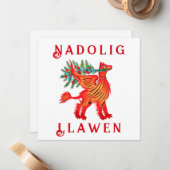 Carte De Correspondance Friendly Red Dragon ou Griffon, ajoutez votre text (Devant/Arrière en situation)