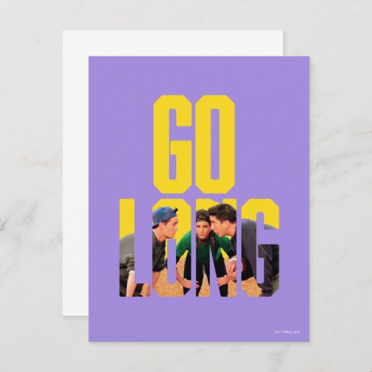 Carte De Correspondance FRIENDS™ | Citation Go Long (Devant / Derrière)