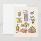 Carte De Correspondance FRIENDS™ | Icônes de dessin animé Graphique (Devant / Derrière)