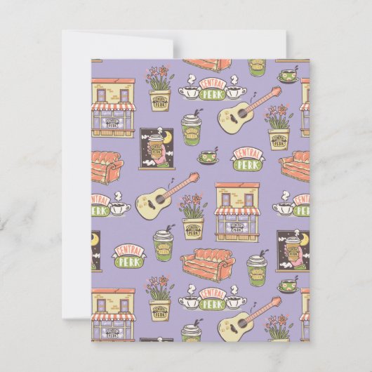 Carte De Correspondance FRIENDS™ | Motif d'icône violet (Devant)