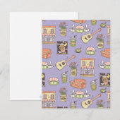 Carte De Correspondance FRIENDS™ | Motif d'icône violet (Devant / Derrière)