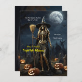 Carte De Correspondance 'Fright Night' Halloween  (Devant / Derrière)