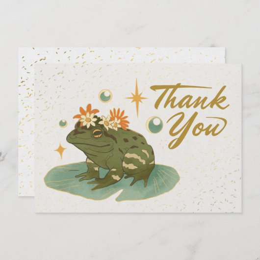 Carte De Correspondance Frog Merci note (Devant / Derrière)