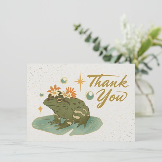 Carte De Correspondance Frog Merci note (Debout devant)