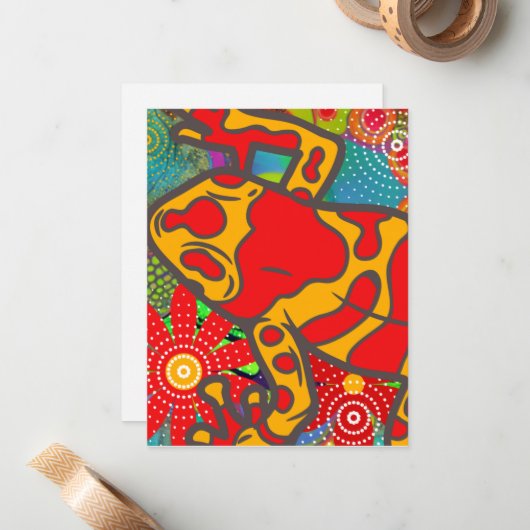 Carte De Correspondance Frogger (Devant/Arrière en situation)