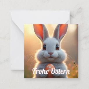 Carte De Correspondance Fröhlicher Osterhase im Zauber des Frühlings