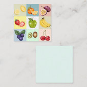 Carte De Correspondance Fruit (Devant / Derrière)