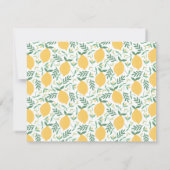 Carte De Correspondance Fruit d'agrumes de citron moderne été printemps ja (Dos)