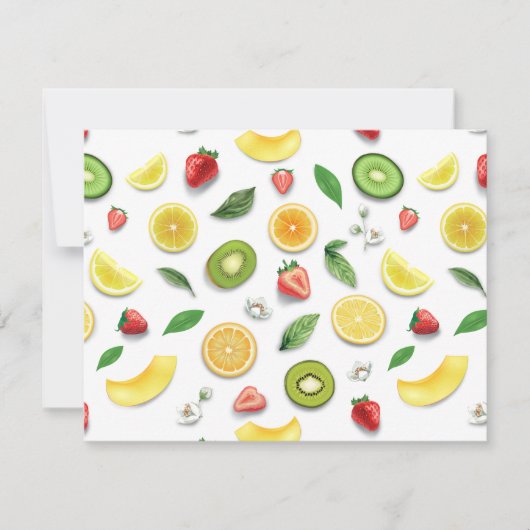 Carte De Correspondance Fruits Mixtes 4 (Devant)