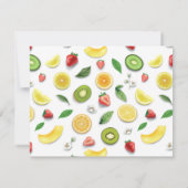 Carte De Correspondance Fruits Mixtes 4 (Dos)