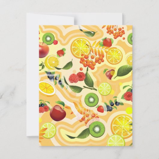 Carte De Correspondance Fruits Mixtes 6 (Devant)
